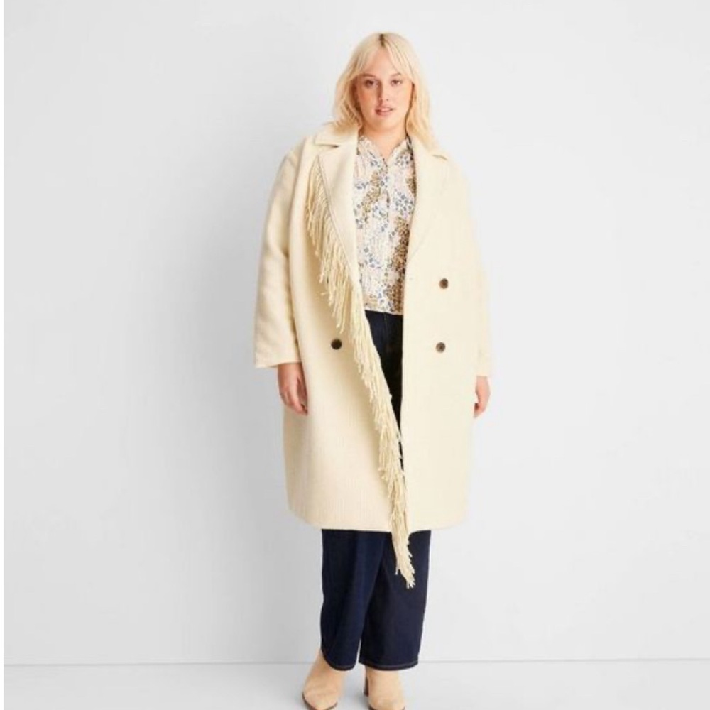 Elegant Cream Trench Coat